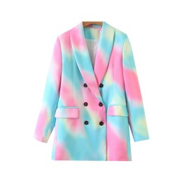 SKLS053   Design European and American style retro tie-dye blazer, tie-dye double-breasted long-sleeved slim blazer  tie dye blazer   British suit SKLS053   Design European and American style retro tie-dye blazer, tie-dye double-breasted long-sleeved slim blazer  tie dye blazer   British suit